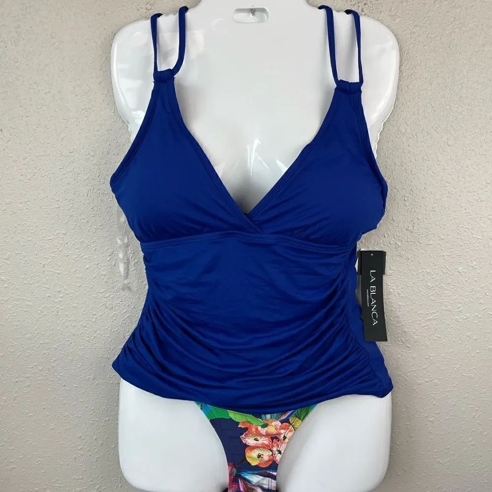 NWT La Blanca Tankini and Floral Bottoms Size 10